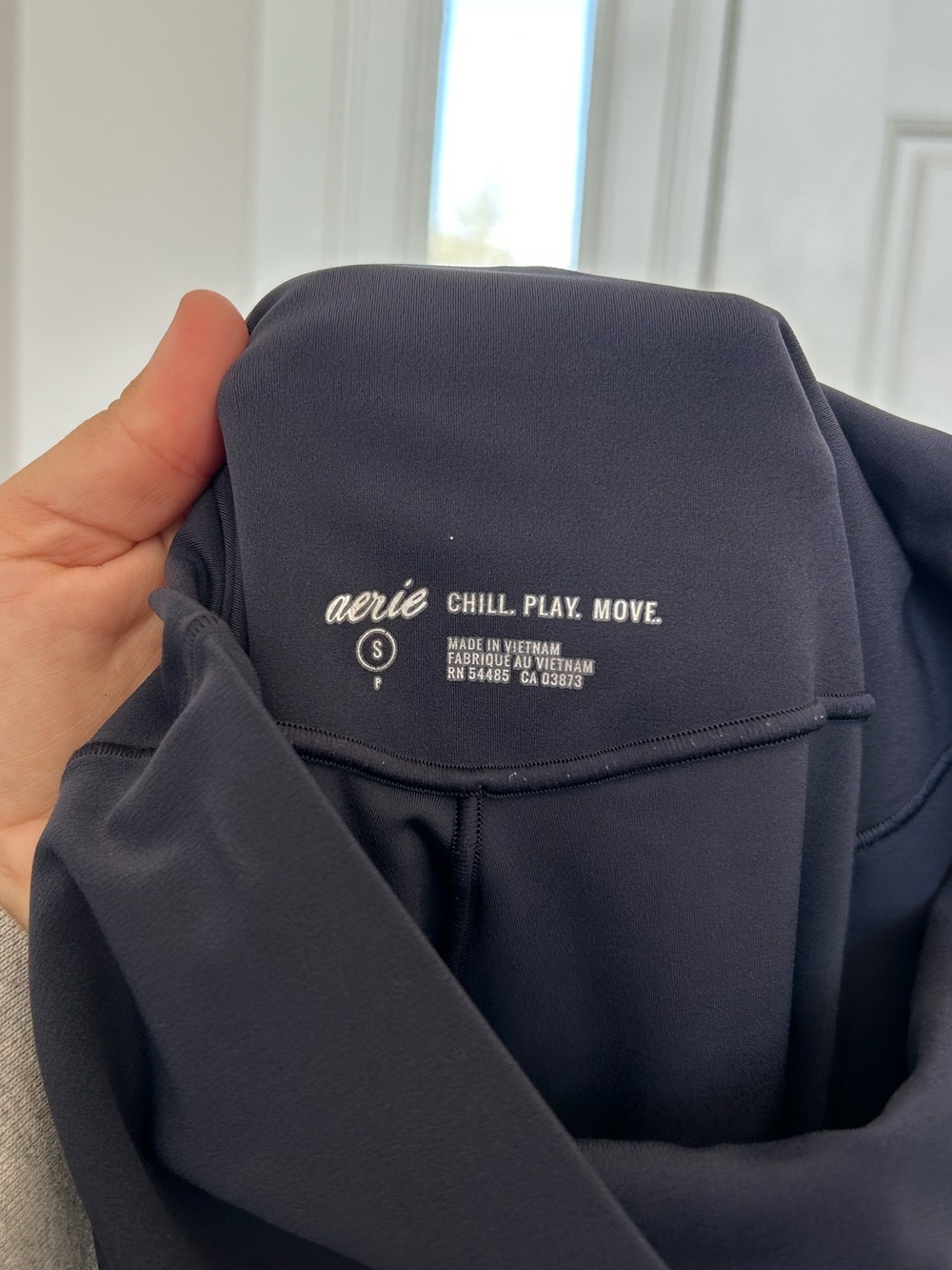 Aerie Chill Play Move High Rise Leggings Navy Blue Size Small - Picture 5 of 5